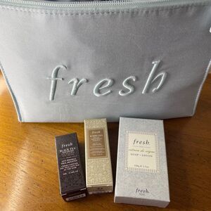 Fresh White Cosmetic Pouch